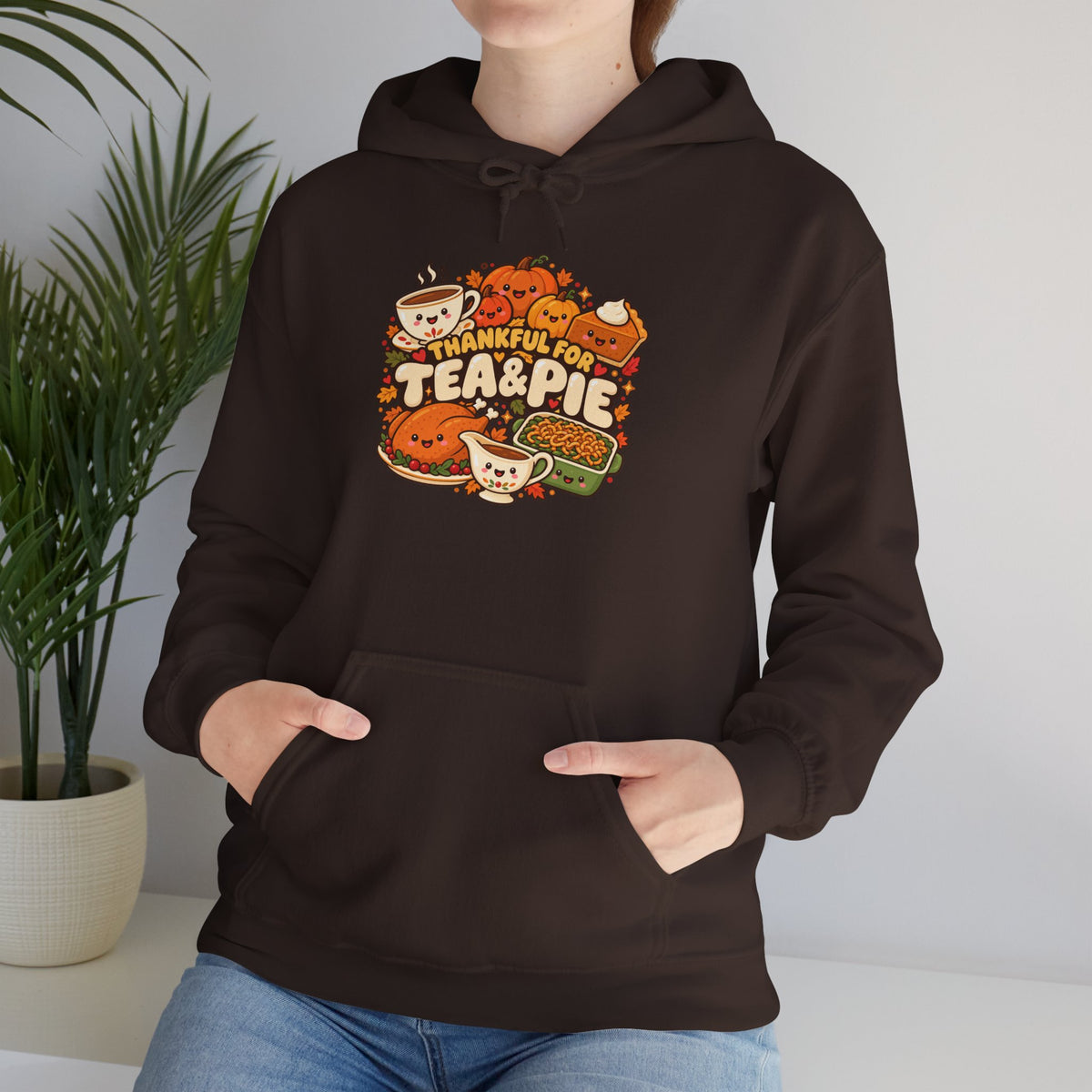 Thanksgiving T-shirt - Emoji Tea and Pie