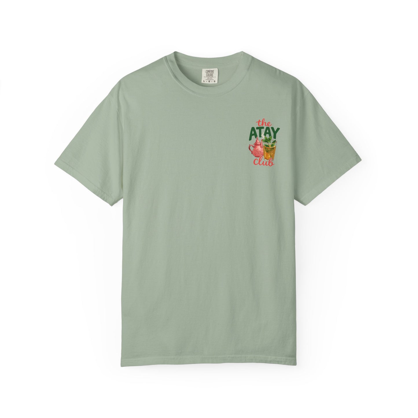 The Atay Club T-shirt | Moroccan Tea Pot & Glass Illustration