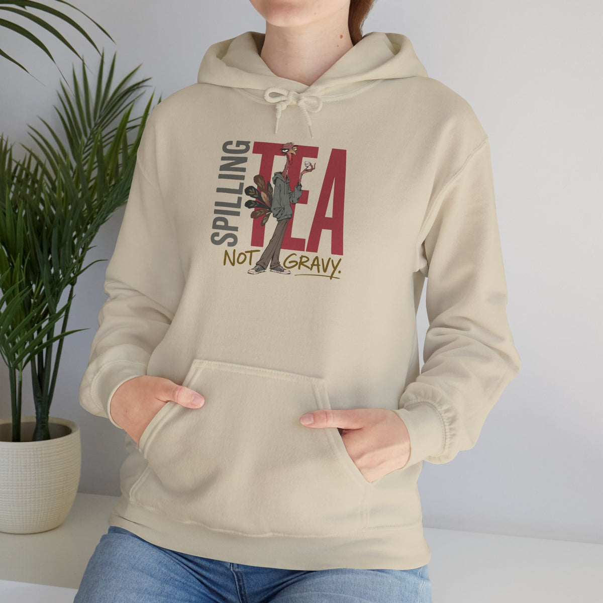 thanksgiving  T-shirt - Splitting Tea Not Gravy Hoodie
