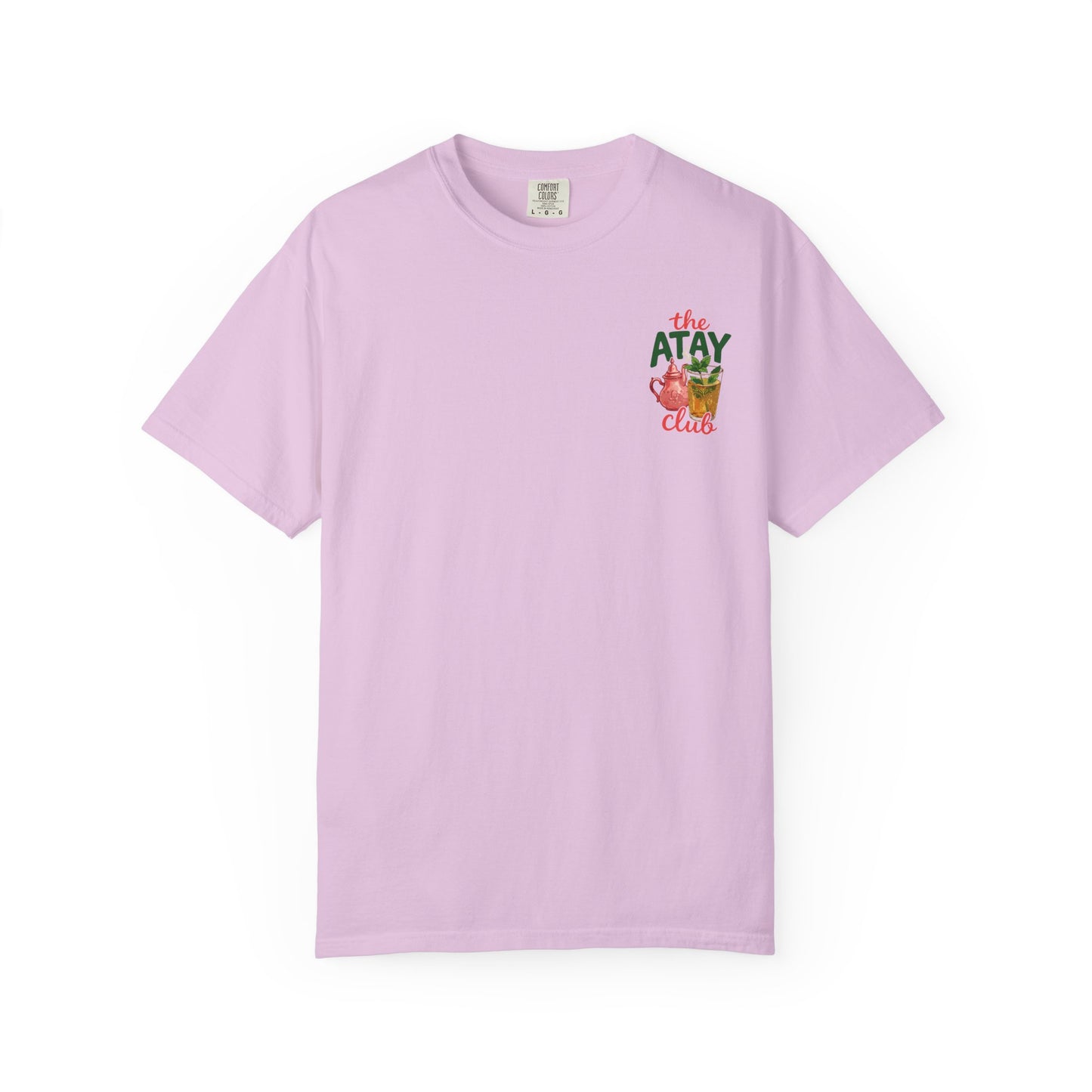 The Atay Club T-shirt | Moroccan Tea Pot & Glass Illustration