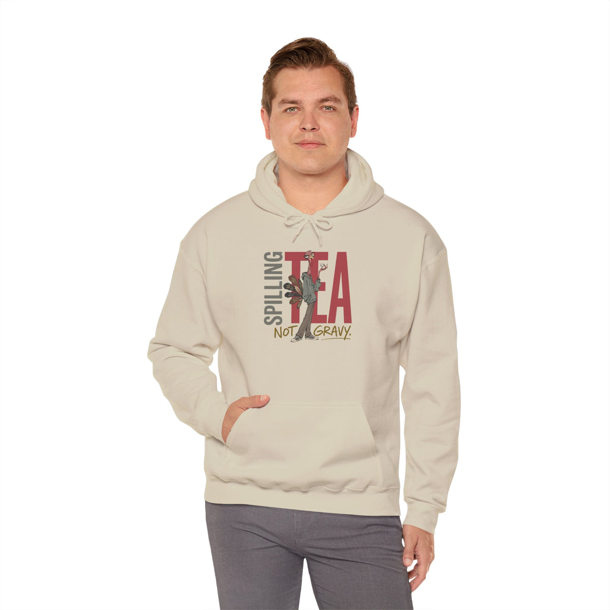 thanksgiving  T-shirt - Splitting Tea Not Gravy Hoodie