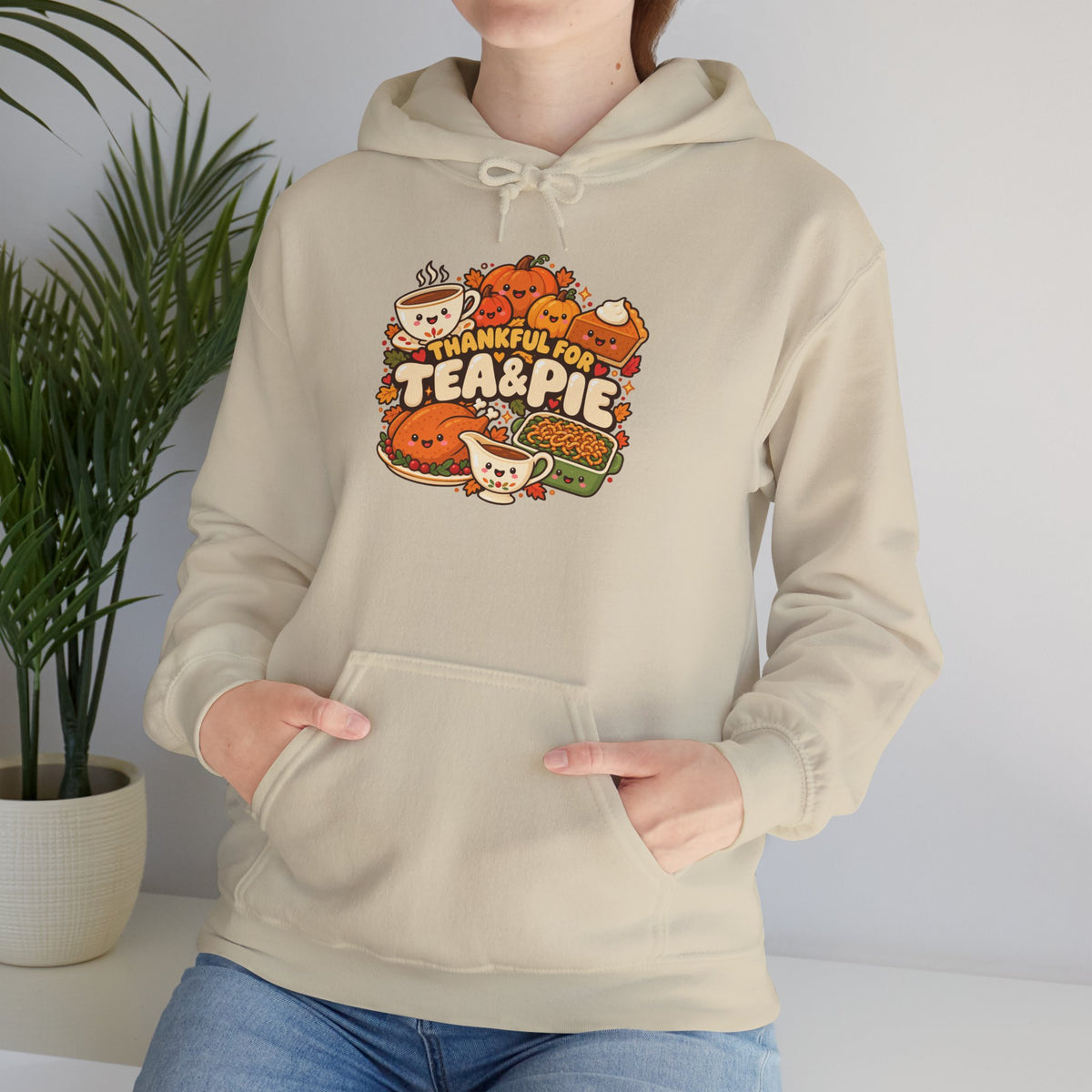 Thanksgiving  T-shirt - Emoji Tea and Pie