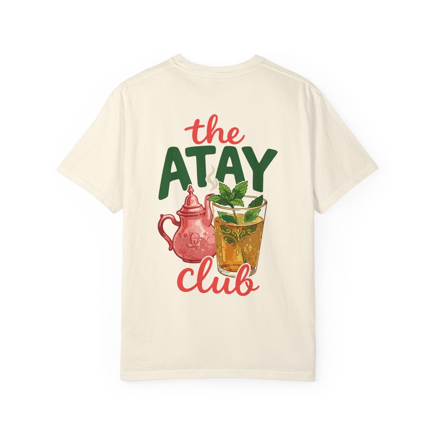 The Atay Club T-shirt | Moroccan Tea Pot & Glass Illustration