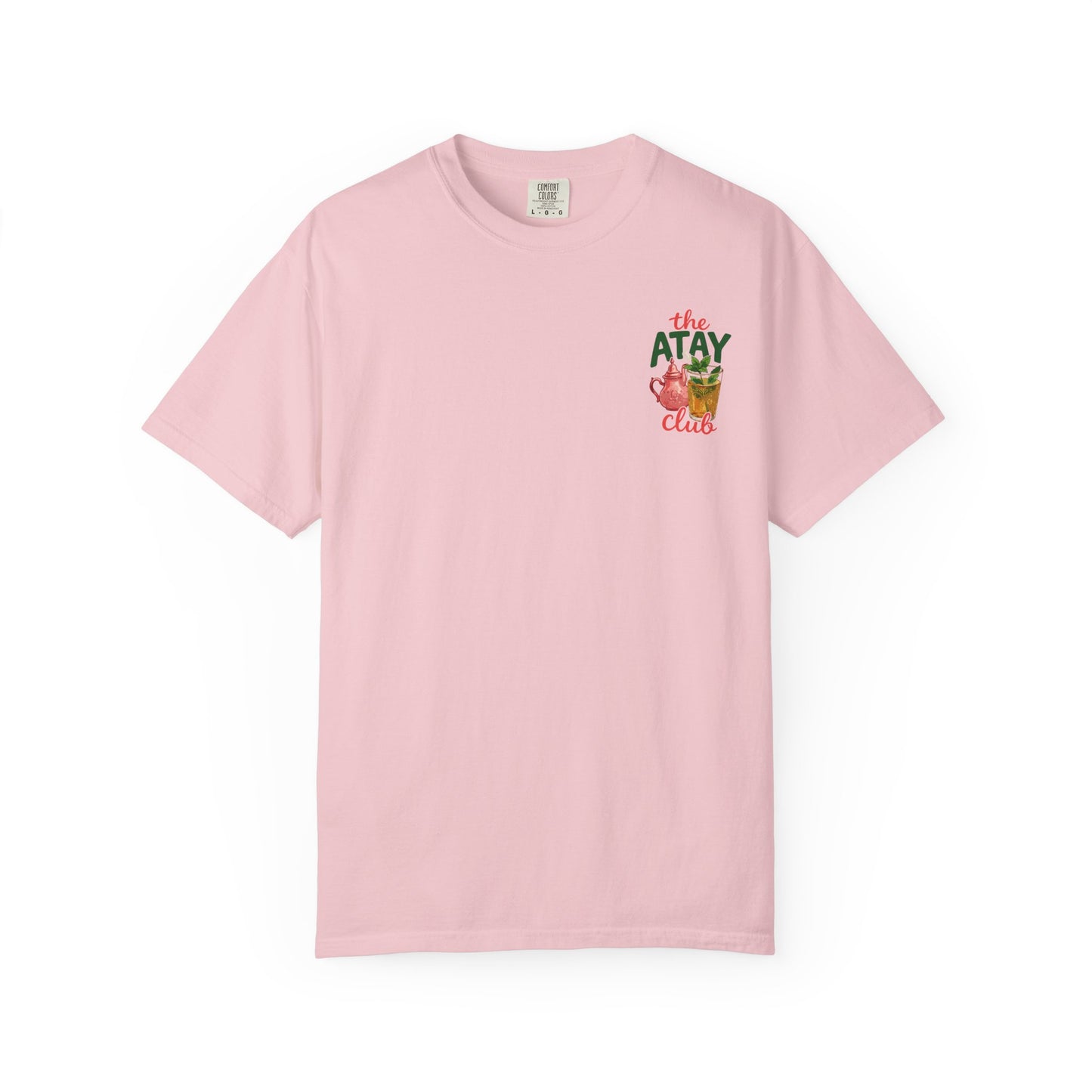 The Atay Club T-shirt | Moroccan Tea Pot & Glass Illustration