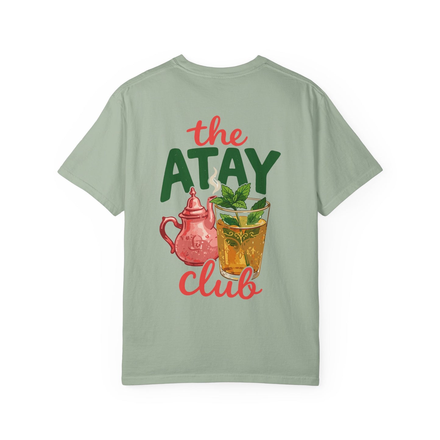 The Atay Club T-shirt | Moroccan Tea Pot & Glass Illustration