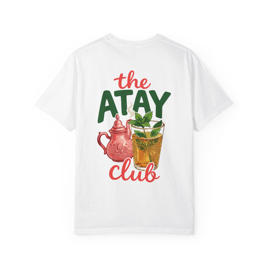 The Atay Club T-shirt | Moroccan Tea Pot & Glass Illustration