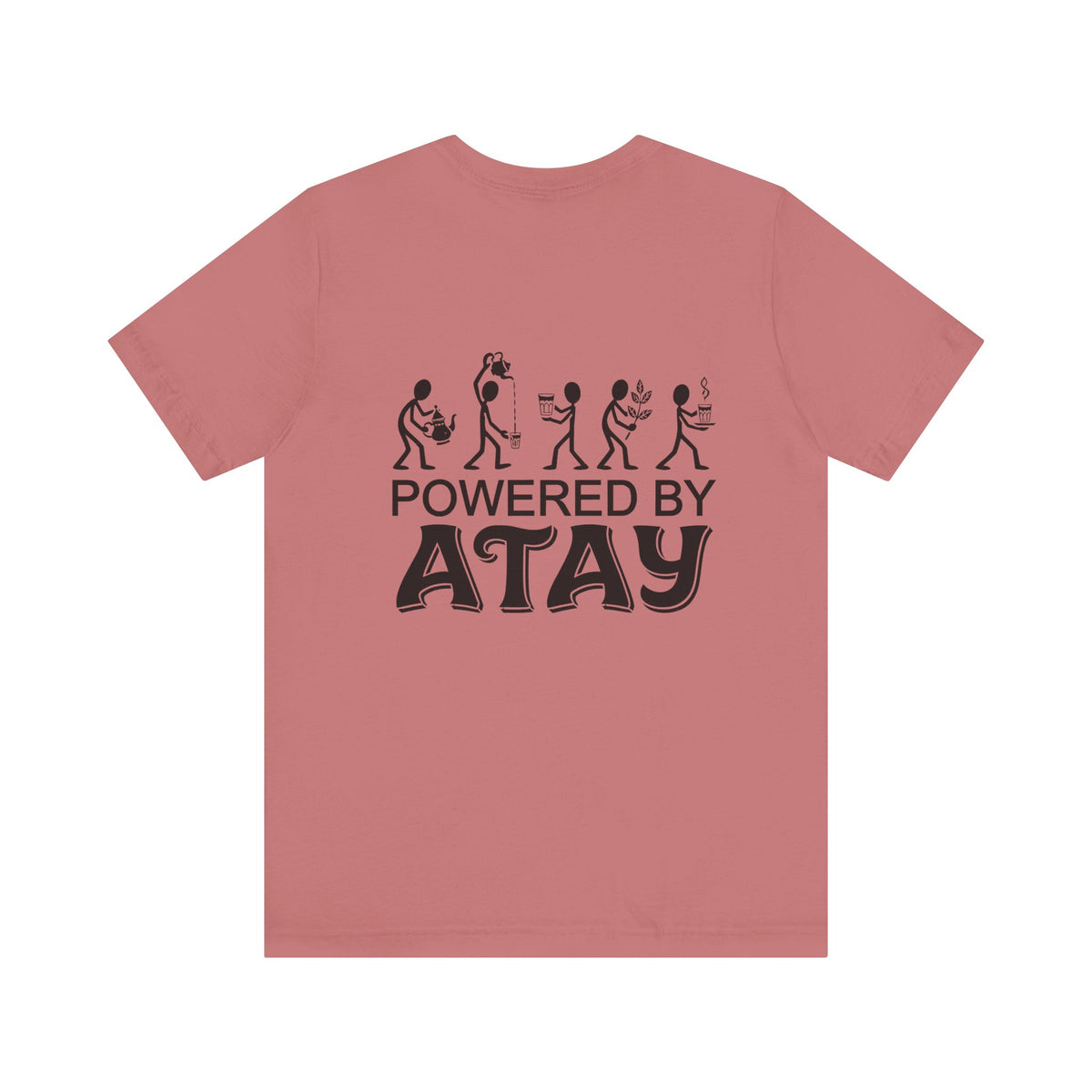 Powered by Atay T-Shirt | Evolution Coffee Tea Lovers Tee
