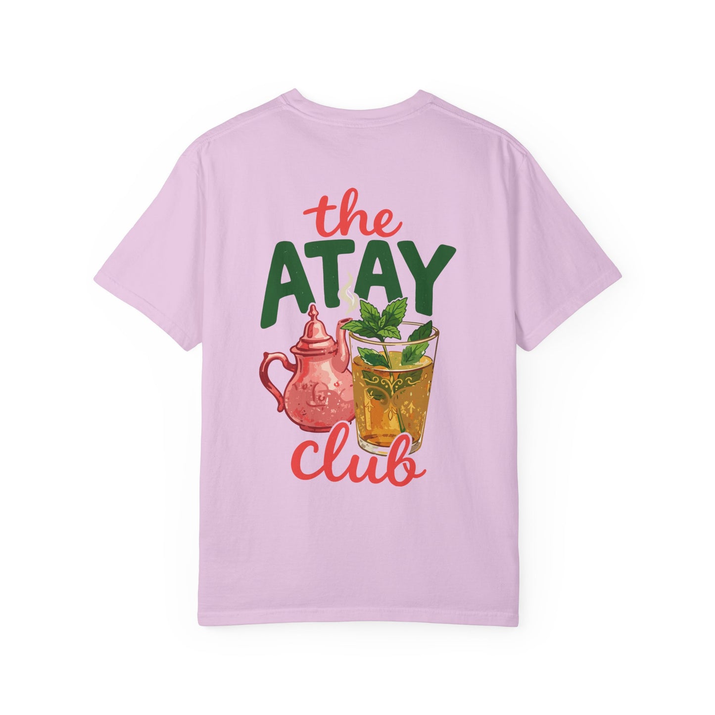 The Atay Club T-shirt | Moroccan Tea Pot & Glass Illustration